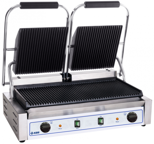 Kontaktgrill Grillfläche 47x23 cm oben & unten gerillt 2 Temperaturzonen