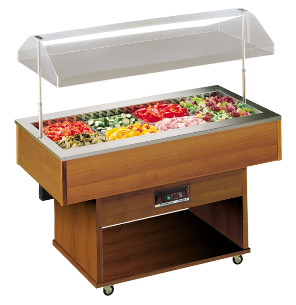 Salatbar Delizie für 4x GN 1/1 bis 150mm Höhe