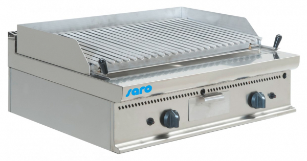 Gastro Gas-Lavasteingrill Tisch E7/BS2BB