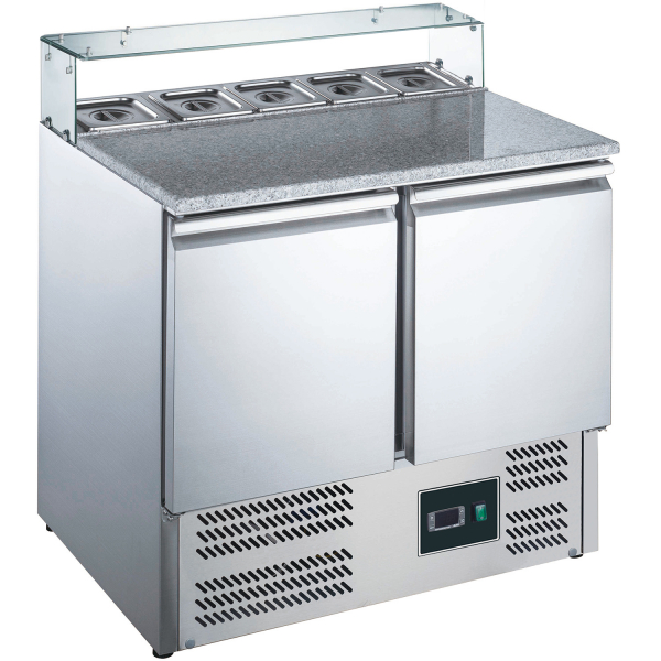 Pizzatisch mit Glasaufsatz Modell EPS 900G