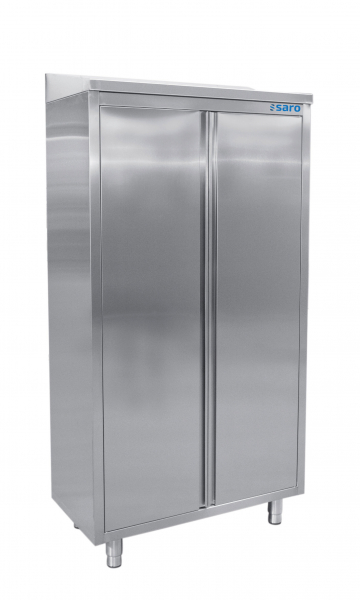 Edelstahlhochschrank schräges Dach 600mm