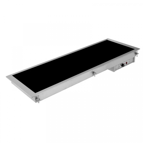 Einbau Glaskeramik-Warmhalteplatte mit Strahlheizkörpern GN 2/1