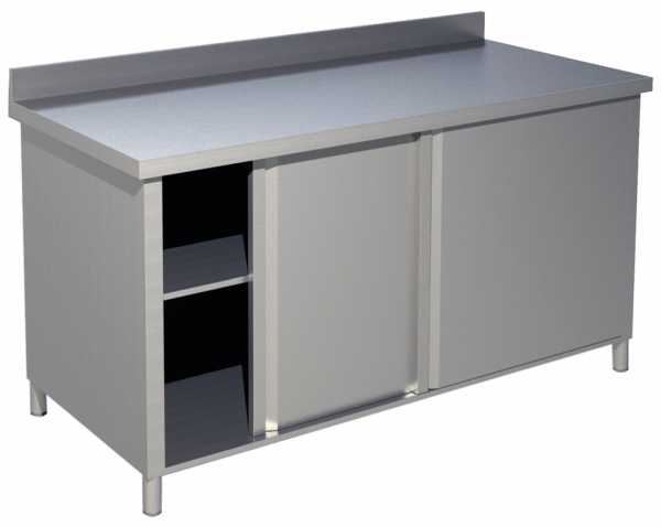 Arbeitsschrank mit Aufkantung B 140cm x T 70cm