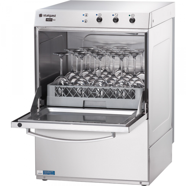 Geschirrspülmaschine Aqua A3 inkl. Klarspülmitteldosier-, Reinigerdosier-, Klarspül- und Ablaufpumpe, 230/400V, 3,9/4,9 kW